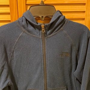 The North face zip up sweatshirt